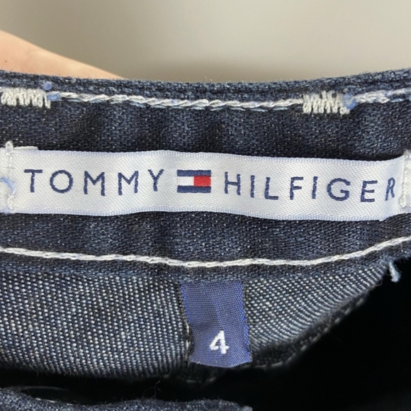 Rare Vintage Tommy Hilfiger extra Wide Leg Dark Denim Jeans - Picture 6 of 7